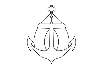 Ship anchor continuous one line art simple pencil sketch outline vector illustration
one line art,single line art,one line vector,one line logo,outline art,outline,continuous line art,one line drawing