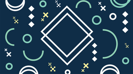 Dark Geometric Background with White Lines