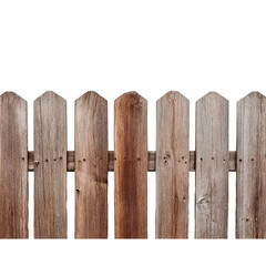 Fototapeta premium Wooden fence, rustic and weathered, perfect for evoking a sense of privacy and security