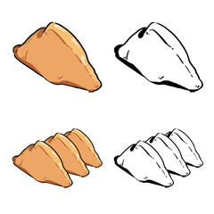 手書き_いなり寿司_ベクター素材_セット_01