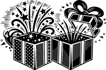 gift box vector illustration
