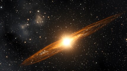 A fading star at the edge of a collapsing galaxy