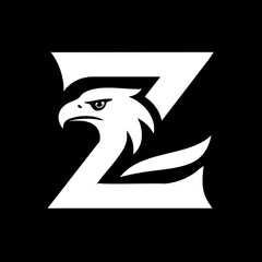 Eagle and Letter Z Logo Icon Symbol Emblem