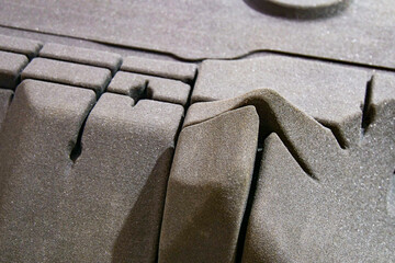 Surface texture of the sand mold