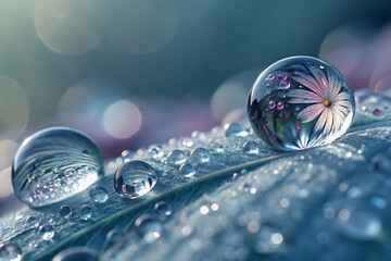 beautiful water droplets