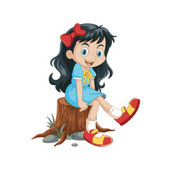 little girl playing with a ball