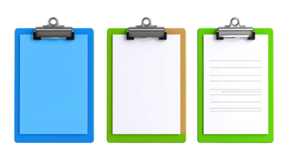 Streamlined workflow, three clipboards for enhanced organization and productivity