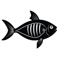Naklejka premium x ray tetra vector fish