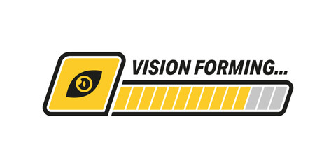 Progress bar with eye icon and 