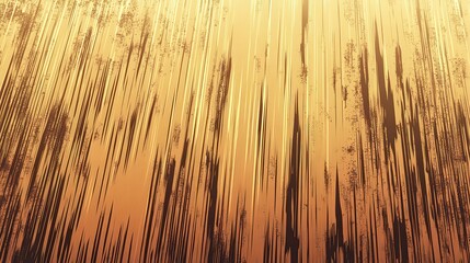 Abstract golden background with dark vertical streaks and textures