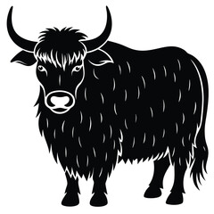yak vector sihouette