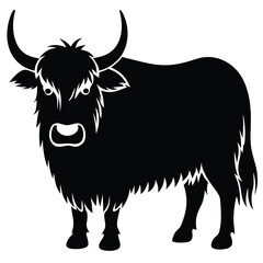 yak vector sihouette