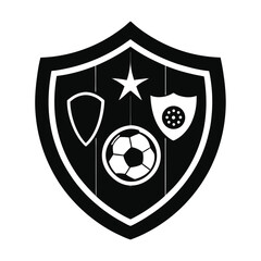 Police Badge Shape Vector Military Shield Silhoue