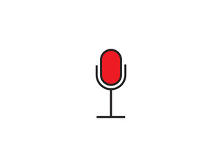 Microphone icon and illustration design vector design 