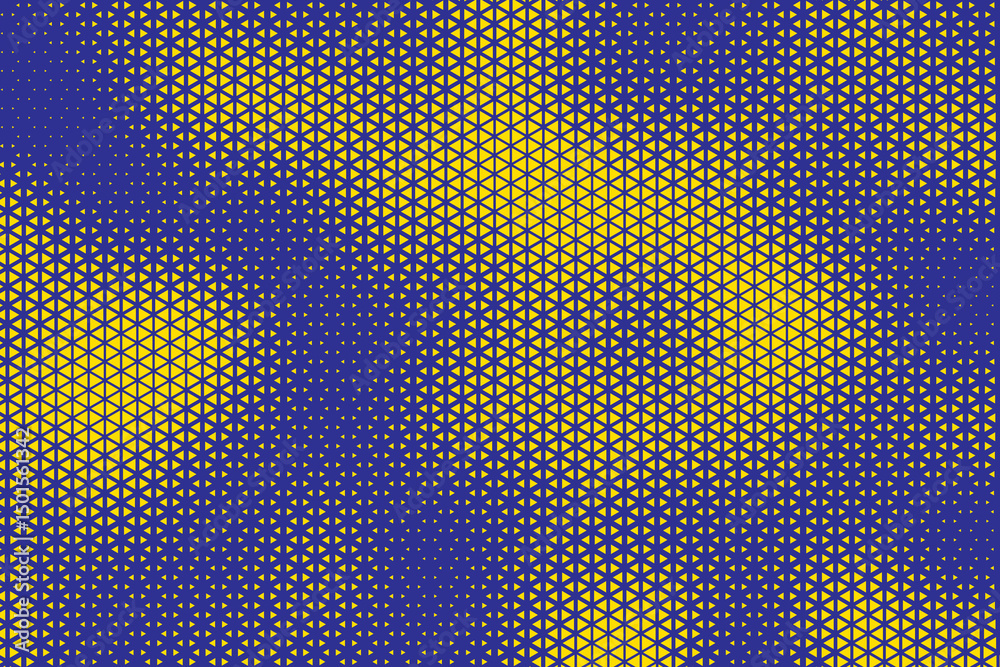Fototapete abstract background with yellow triangle dots. triangle halftone geometric background. halftone tria