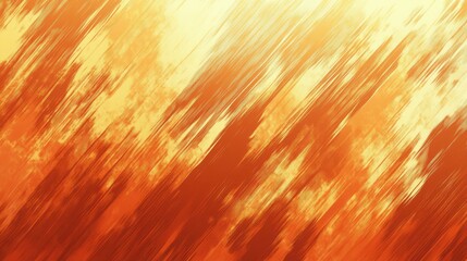Abstract artwork shows dynamic diagonal brushstrokes in warm colors
