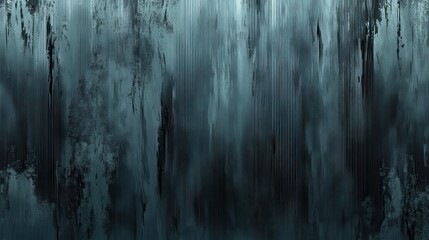 Abstract artwork featuring vertical lines and dark blue hues