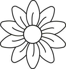 vector illustration of  flower