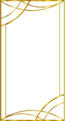 Golden Calligraphic Frame