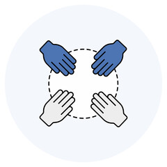 Collaborative Work icon, Stronger Together Unlocking the Power of Collaborative Work, Team Synergy Driving Success Through Collaboration