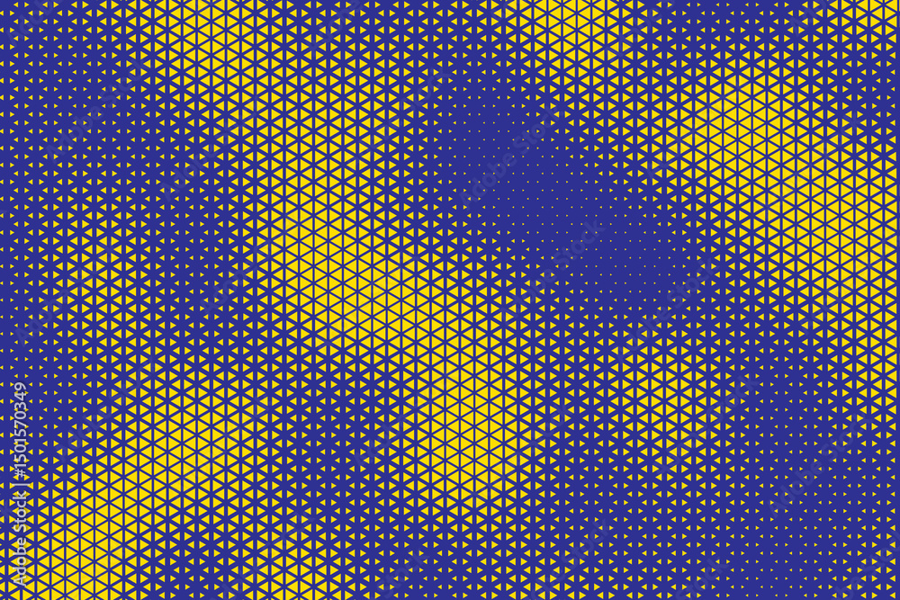 Aufkleber abstract background with yellow triangle dots. triangle halftone geometric background. halftone tria