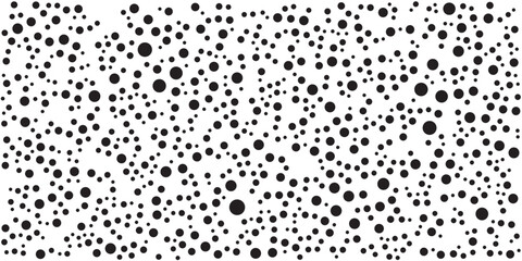 Polka dot background. Abstract wallpaper. Black and white seamless pattern. Dotted cute pattern. artistic doodle sketch tiny dots seamless surface design. design vector