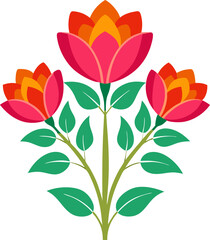 Hedy Sarum   flowers  vector icon white background 
