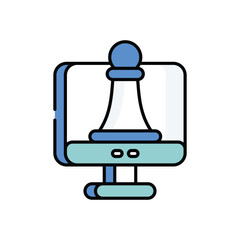 Digital Strategy icon vector stock illustration