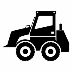 tractor isolated on white