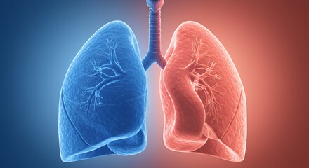 Human Lungs: Anatomy Illustration