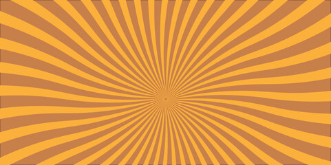 Fototapeta premium Abstract background with sunburst pattern. Vector Abstract orange sun rays and sunburst backdrop background. 
