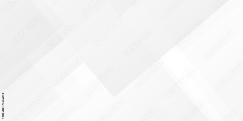 Fototapete vector white and gray overlap triangle geometric technology pattern. minimal rectangle arranged whit