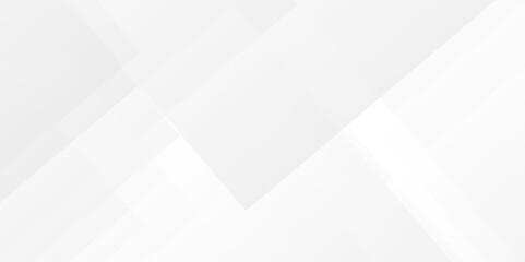 Vector white and gray overlap triangle geometric technology pattern. minimal rectangle arranged white lines transparent web square background layers. overlap web presentation banner tech design.	
