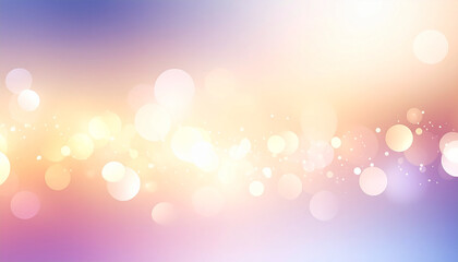 Dreamy Bokeh: A soft and captivating abstract background of bokeh lights in a gradient of pastel hues. It evokes feelings of serenity, elegance, and gentle joy.