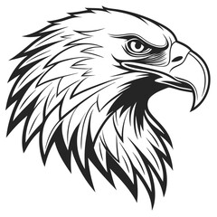 Obraz premium Eagle head vector icon, eagle logo, vector eagle, Adobe Illustrator Artwork