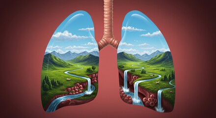 Breathtaking Lungs: Nature's Embrace