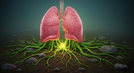 Lungs Rooted in Nature: A Breath of Life