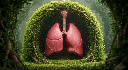 Lungs in a Lush Forest: A Breath of Fresh Air