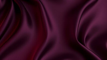 Fototapeta premium Black and Dark Purple Silk Satin with Flowing Drapes background