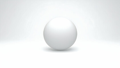 Single White Egg on a White Background