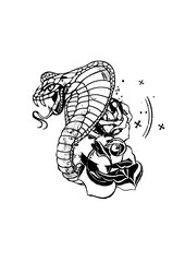 serpent rose fleur cobra tattoo tatouage 