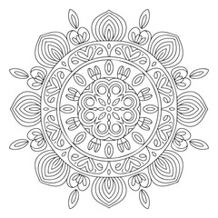 mandala design art vactor.Flower Bloom Radial Patterns.Mandala Pattern Designs.Mandala Line Illustration.