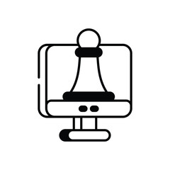 Digital Strategy icon vector stock illustration