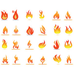 fire icons , fire icons set