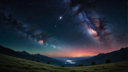 sunrise over the mountains