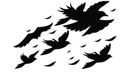 Birds in Stormy Skies