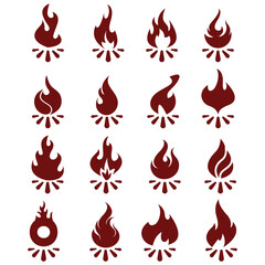 fire icons , fire icons set
