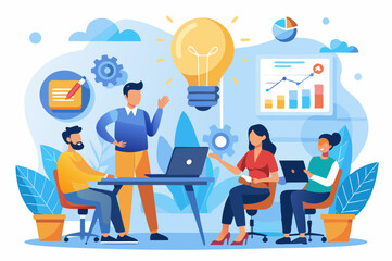 business people working with laptop