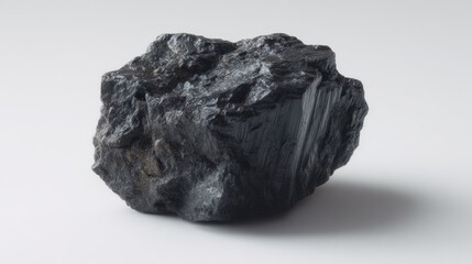 Obraz premium Close-up of graphite mineral showing dark gray