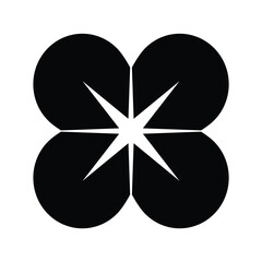 Elemen Desain Floral Abstrak